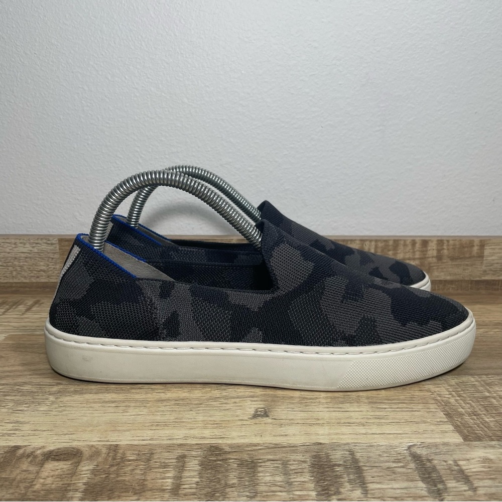 Rothy's The Original Slip On Casual Shoes Gray‎ Camo Women's Size 9 Knit  EUC